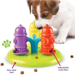 Brightkins Spinning Hydrants Treat Puzzle Dog Toy -PetSafe Kong Shop 805406 PT4. AC SS1800 V1682450445