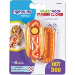 Brightkins Smarty Pooch Hot Dog Dog Training Clicker