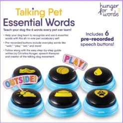 Hunger For Words Talking Pet Essential Words Dog Toy 8 Hunger For Words Talking Pet Essential Words Dog Toy -PetSafe Kong Shop 805550 PT4. AC SS1800 V1682450371