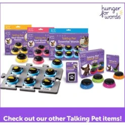 Hunger For Words Talking Pet Doorbell Dog Toy -PetSafe Kong Shop 805598 PT4. AC SS1800 V1684347962