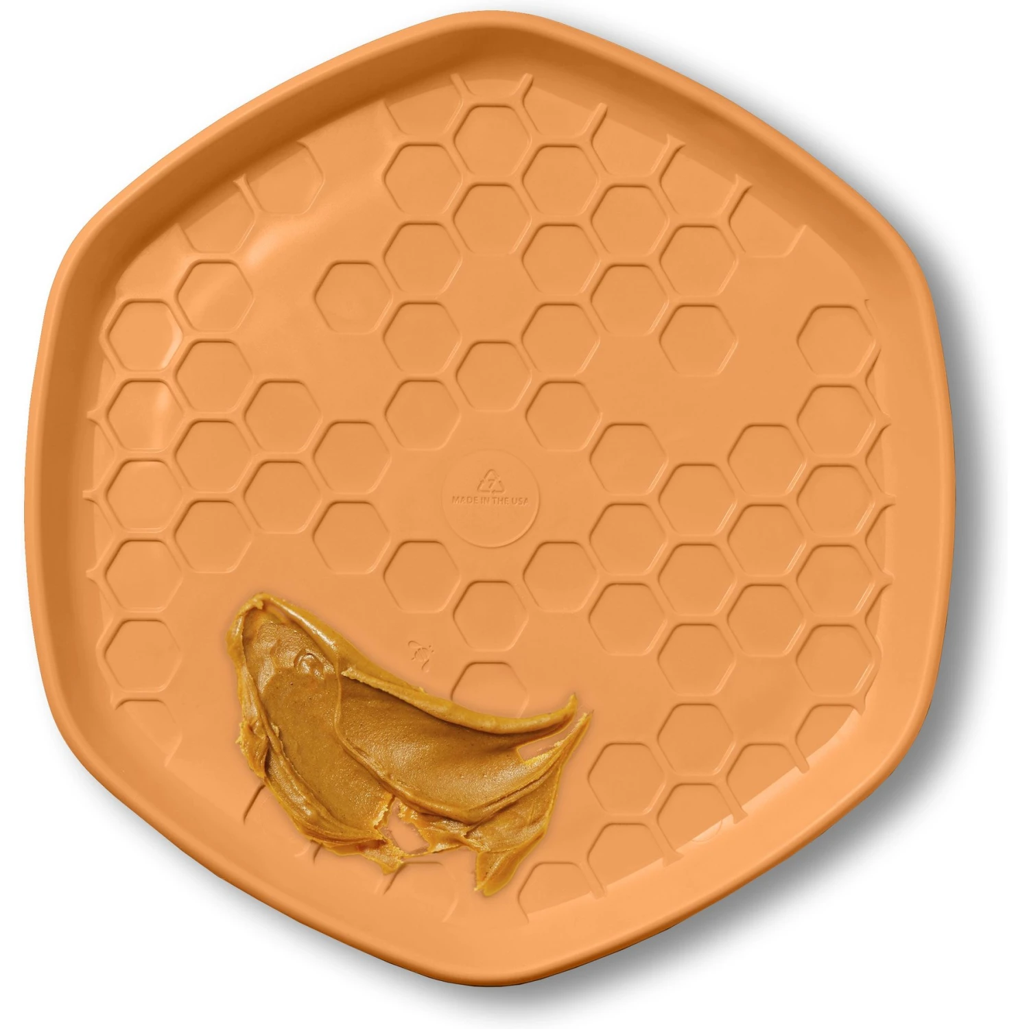 Project Hive Pet Company Hive Sweet Mango Scented Disc & Lick Mat Dog Toy, Orange 2 Project Hive Pet Company Hive Sweet Mango Scented Disc & Lick Mat Dog Toy, Orange - Image 2