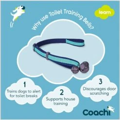 Coachi Toilet Dog Training Bells, Navy -PetSafe Kong Shop 807798 PT3. AC SS1800 V1680894337