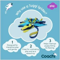 Coachi Tuggi Spider Dog Dummy, Navy -PetSafe Kong Shop 807958 PT3. AC SS1800 V1680894398