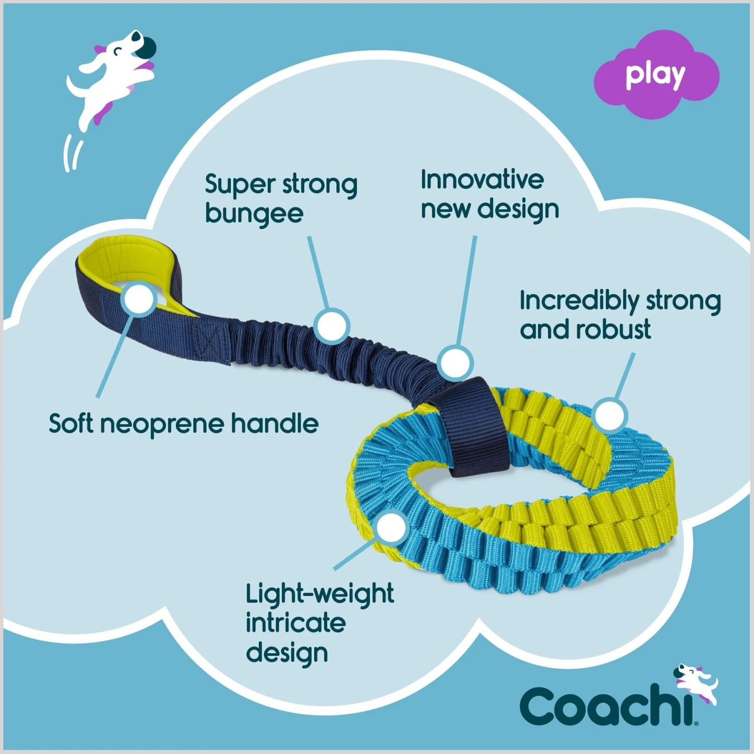 Coachi Tuggi Helix Dog Dummy, Navy 5 Coachi Tuggi Helix Dog Dummy, Navy - Image 5