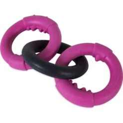 JW Pet Big Mouth Triple Ring Dog Toy, Color Varies