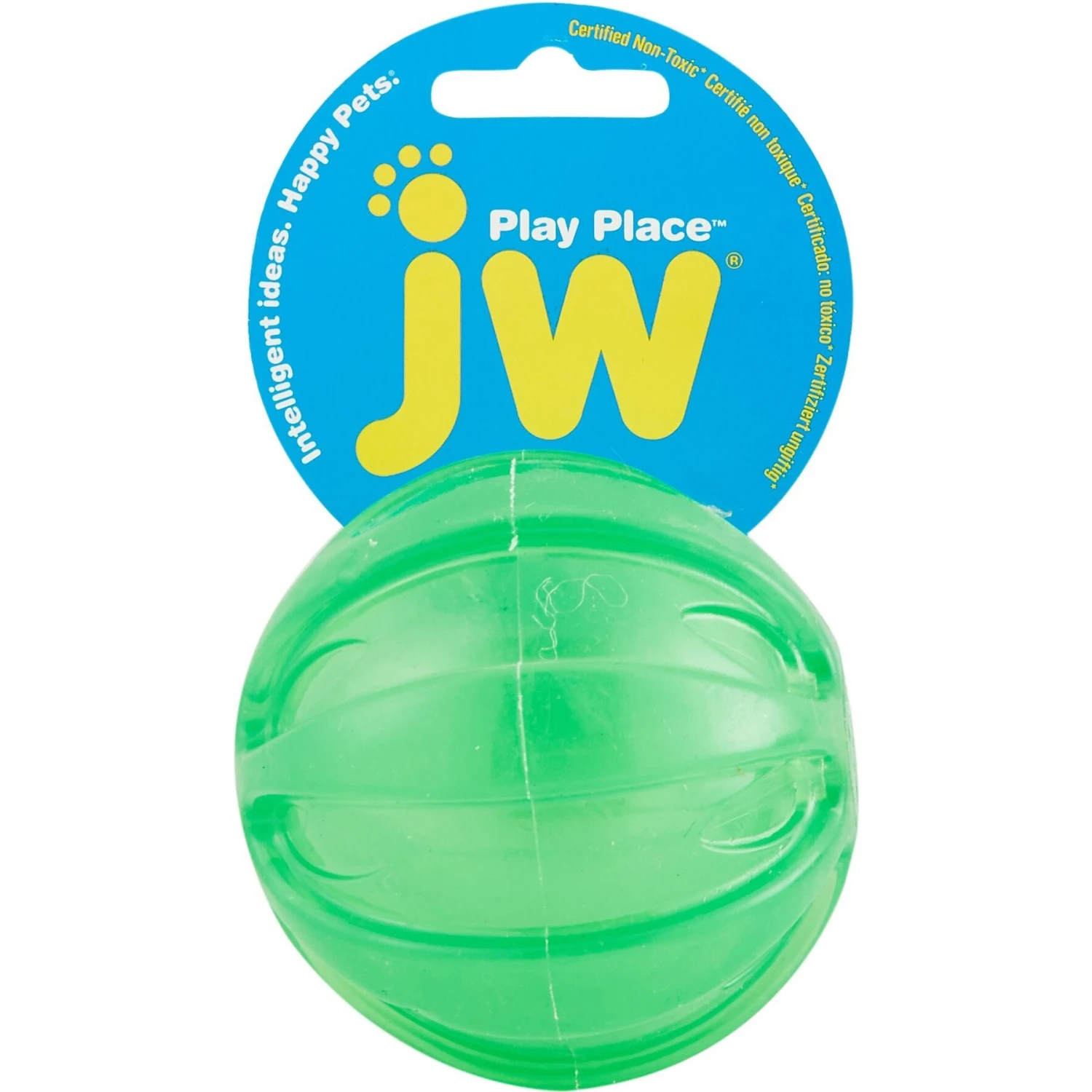 JW Pet Play Place Squeaky Dog Ball, Color Varies 4 JW Pet Play Place Squeaky Dog Ball, Color Varies - Image 4