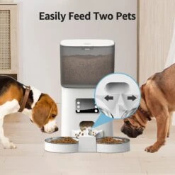 Bueteka Automatic Food Dispenser With Splitter & Stainless Bowls Cat & Dog Feeder, 6-lit 13 Bueteka Automatic Food Dispenser With Splitter & Stainless Bowls Cat & Dog Feeder, 6-lit -PetSafe Kong Shop 815910 PT4. AC SS1800 V1685489517