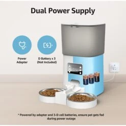 Bueteka Automatic Food Dispenser With Splitter & Stainless Bowls Cat & Dog Feeder, 6-lit 15 Bueteka Automatic Food Dispenser With Splitter & Stainless Bowls Cat & Dog Feeder, 6-lit -PetSafe Kong Shop 815910 PT6. AC SS1800 V1685489031