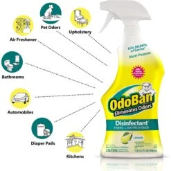 OdoBan Ready-to-Use Lemon Disinfectant Spray, 32-oz Bottle -PetSafe Kong Shop 819070 PT3. AC SS1800 V1682017813