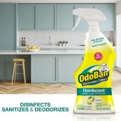 OdoBan Ready-to-Use Lemon Disinfectant Spray, 32-oz Bottle -PetSafe Kong Shop 819070 PT5. AC SS1800 V1681318076
