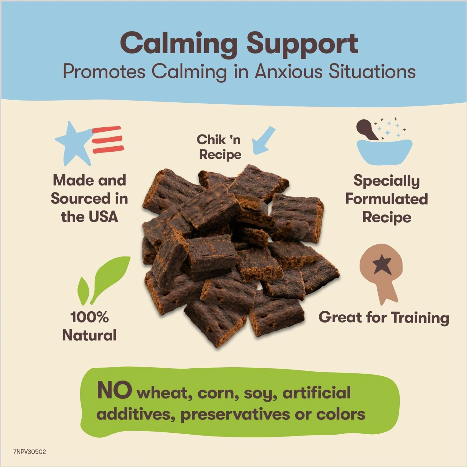 Pet 'n Shape Chik 'n Recipe Calming Support Dog Treats, 12-oz Bag 3 Pet 'n Shape Chik 'n Recipe Calming Support Dog Treats, 12-oz Bag - Image 3