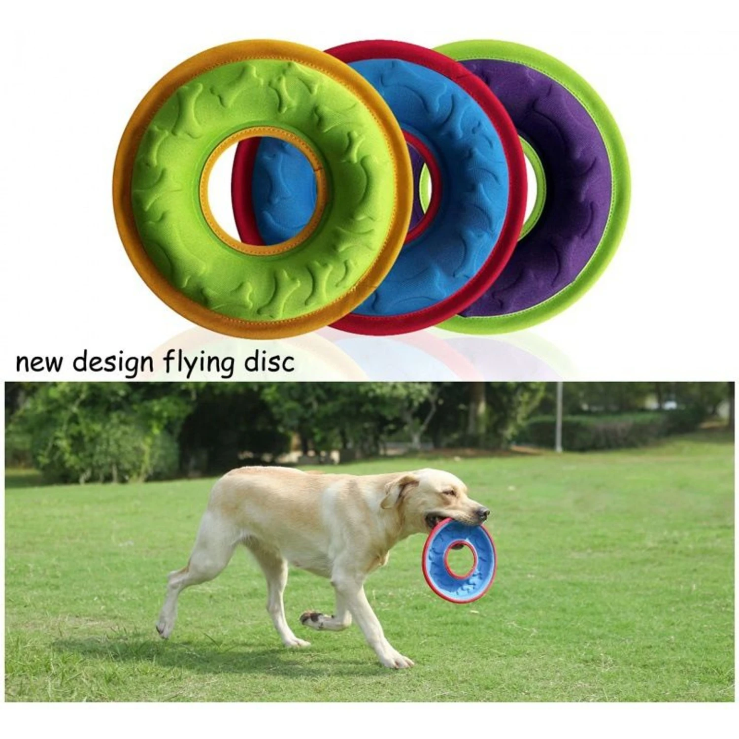 EYS Dog Floating Water Resistance Disc Toys & Feeding Bowl 2 EYS Dog Floating Water Resistance Disc Toys & Feeding Bowl - Image 2