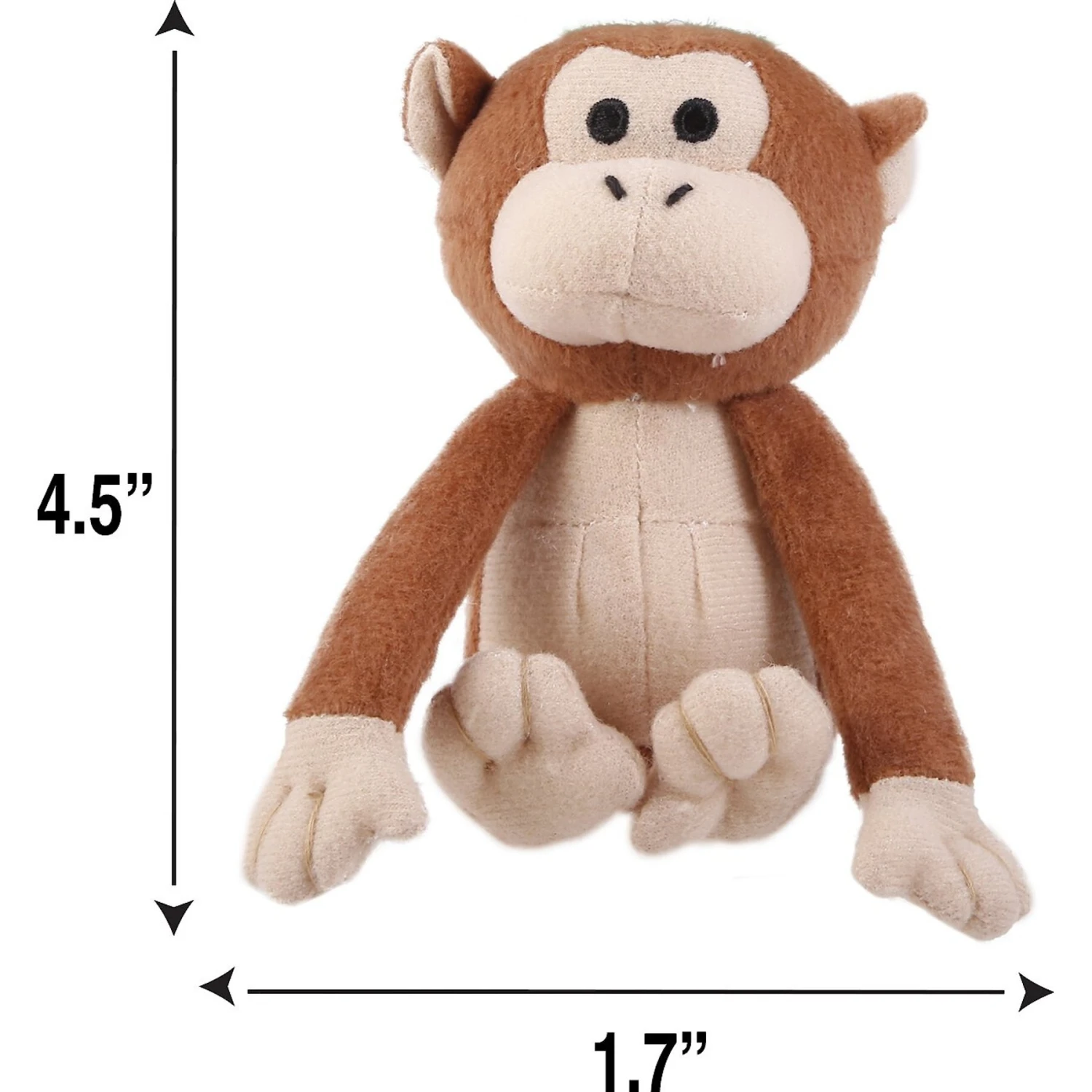 Hartz Tiny Dog Jungle Squeaky Plush Dog Toy, Character Varies 2 Hartz Tiny Dog Jungle Squeaky Plush Dog Toy, Character Varies - Image 2