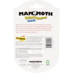 Mammoth Denim 3 Knot Rope Tug With Tennis Ball Dog Toy -PetSafe Kong Shop 83207 PT6. AC SS1800 V1633021291