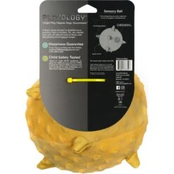Playology Puppy Sensory Ball Chicken Dog Toy, Yellow, Large -PetSafe Kong Shop 838982 PT6. AC SS1800 V1683744687