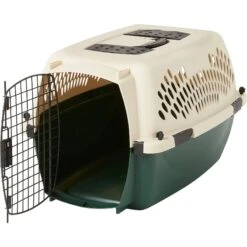 Petmate Ruff Maxx Dog & Cat Kennel, Off White/Green -PetSafe Kong Shop 83941 PT4. AC SS1800 V1562179647