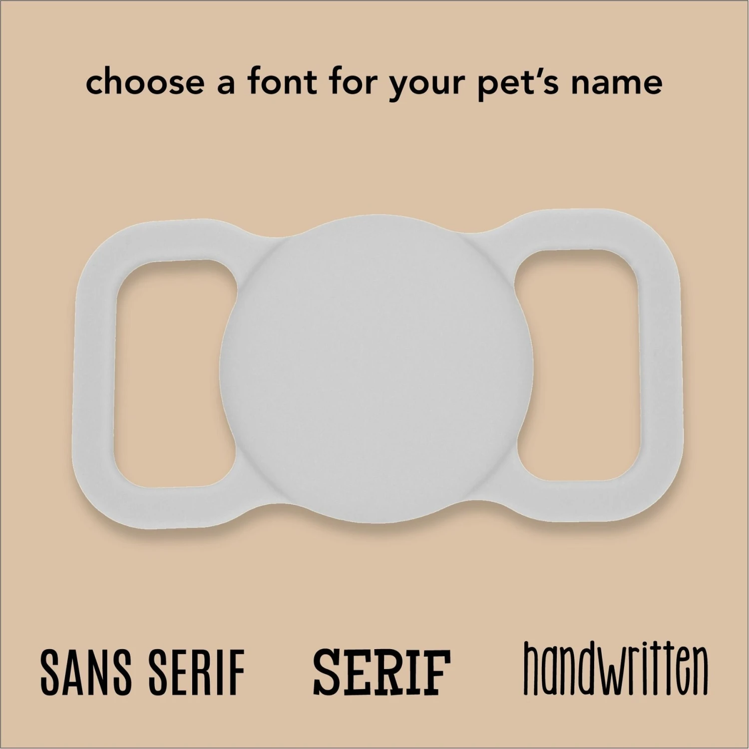 Besties Name Only Dog AirTag Holder 2 Besties Name Only Dog AirTag Holder - Image 2