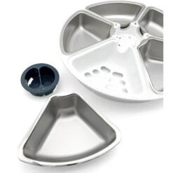 Closer Pets Five-meal Automatic Cat & Dog Feeder With Digital Timer, White -PetSafe Kong Shop 840694 PT3. AC SS1800 V1683552888