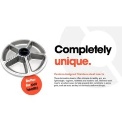 Closer Pets Five-meal Automatic Cat & Dog Feeder With Digital Timer, White -PetSafe Kong Shop 840694 PT5. AC SS1800 V1683552786