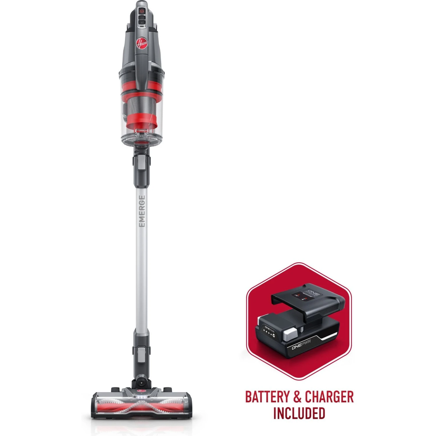 Hoover ONEPWR Emerge Dog & Cat Stain Remover, Gray 1 Hoover ONEPWR Emerge Dog & Cat Stain Remover, Gray