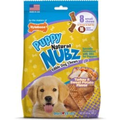 Nylabone Nubz Turkey & Sweet Potato Flavored Puppy Chew Treat, 8 Count & Nylabone Puppy Pacifier Teething Toy Chew Teething Pacifier Bacon -PetSafe Kong Shop 843390 PT5. AC SS1800 V1682601430