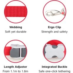 Red Dingo SuperLead Dog Leash 14 Red Dingo SuperLead Dog Leash -PetSafe Kong Shop 844798 PT5. AC SS1800 V1688735858