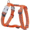 Red Dingo Designer Snake Eyes Nylon Back Clip Dog Harness
