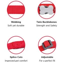 Red Dingo Designer Snake Eyes Nylon Back Clip Dog Harness 10 Red Dingo Designer Snake Eyes Nylon Back Clip Dog Harness -PetSafe Kong Shop 84739 PT4. AC SS1800 V1685989389