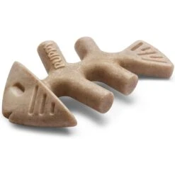 Benebone Fishbone Tough Puppy Chew Toy, Brown, 2 Count -PetSafe Kong Shop 851086 PT3. AC SS1800 V1684348308