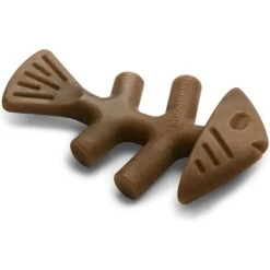 Benebone Fishbone Dog Chew Toy, Brown, Giant