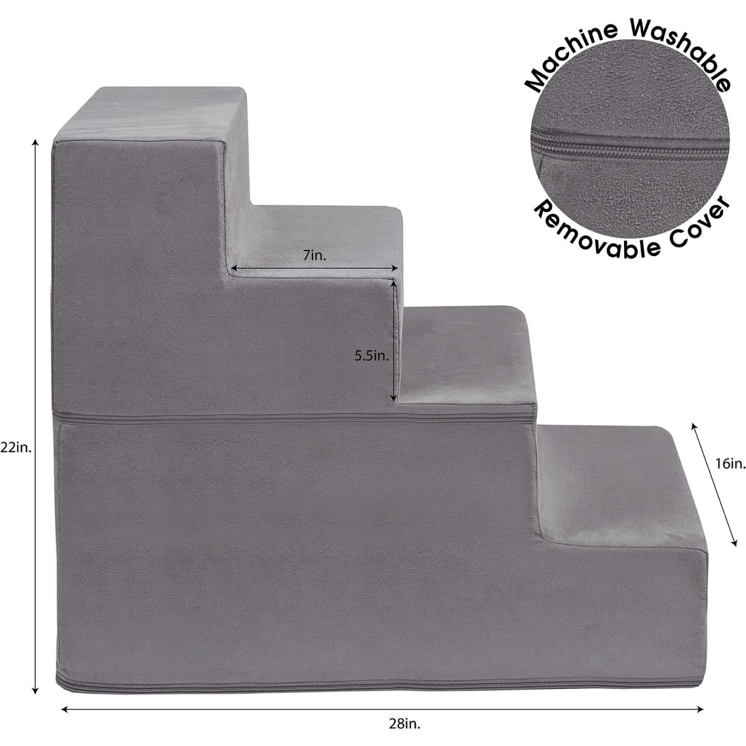 Friends Forever Milo 4-Step Non-Slip Small Dog & Cat Stairs 8 Friends Forever Milo 4-Step Non-Slip Small Dog & Cat Stairs - Image 8