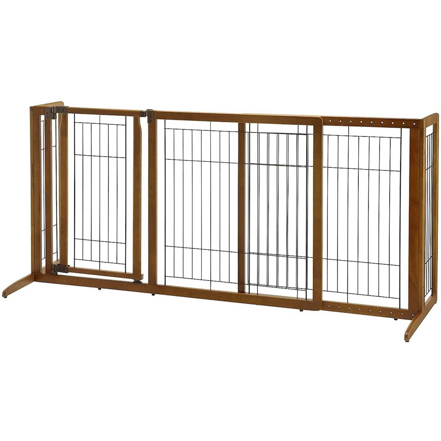 Richell Deluxe Freestanding Gate With Door For Dogs & Cats 2 Richell Deluxe Freestanding Gate With Door For Dogs & Cats - Image 2