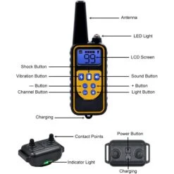 Luckypets Rechargeable & Waterproof Dog Training Collar, Yellow -PetSafe Kong Shop 853518 PT7. AC SS1800 V1687455450