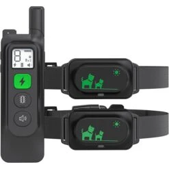 Luckypets Rechargeable Shock Collar With Beep, Vibration & Shock Modes Dog Training Collar, Black