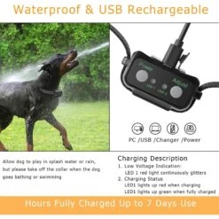 Luckypets Deterrent Spray Rechargeable Anti-Bark Dog Bark Collar, Black -PetSafe Kong Shop 853598 PT3. AC SS1800 V1687455453