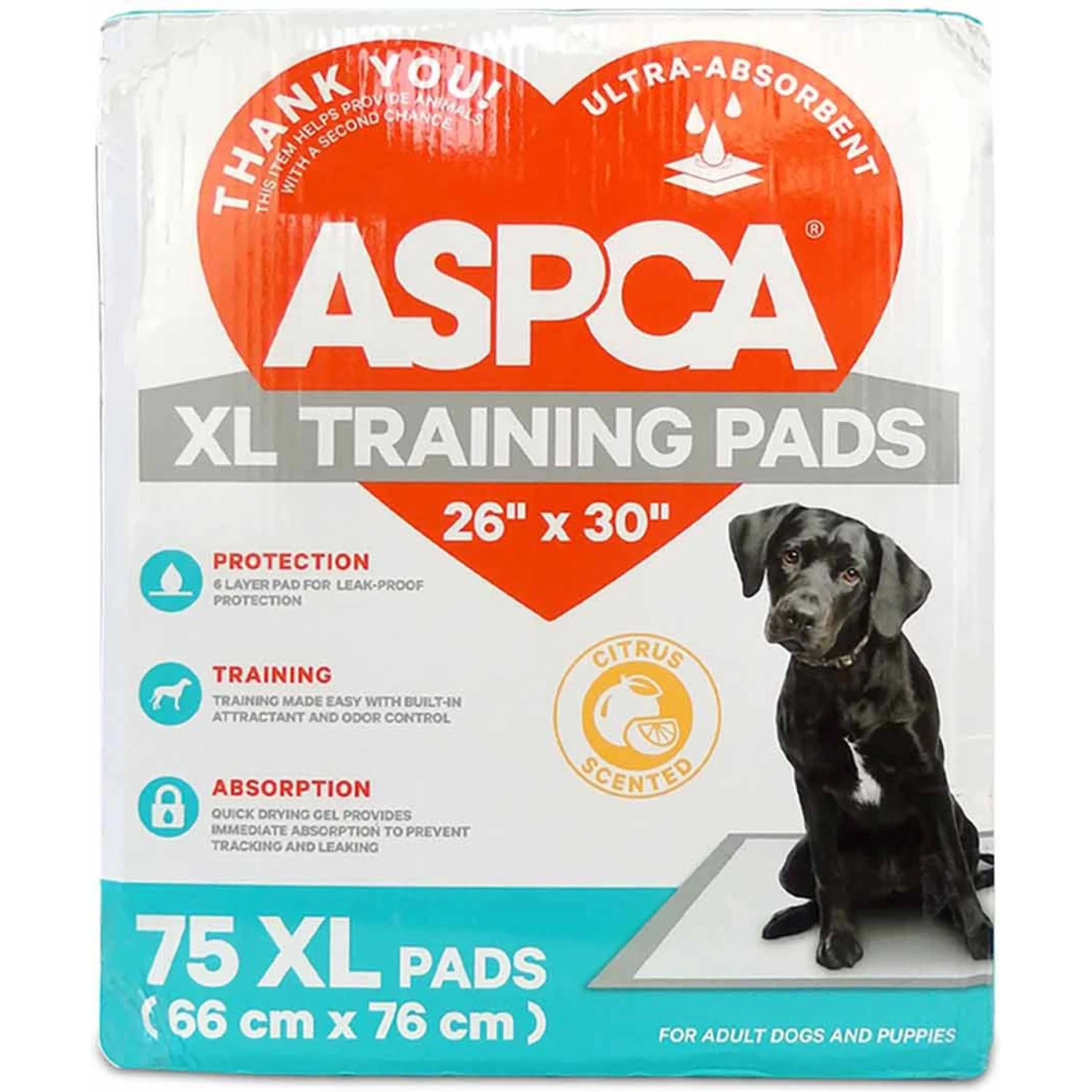 ASPCA Dog Training Pads, 26 X 30-in, 75 Count, Fresh Scented 1 ASPCA Dog Training Pads, 26 X 30-in, 75 Count, Fresh Scented