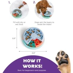 Outward Hound Puppy Lickin' Layers Slow Feeder For Puppies Interactive Dog Puzzle Game, Multiple Colors -PetSafe Kong Shop 855574 PT2. AC SS1800 V1694439693
