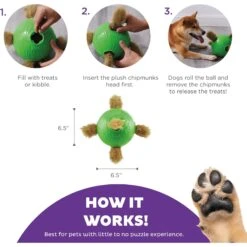 Nina Ottosson By Outward Hound Snuffle N' Treat Interactive Puzzle Ball & Treat Dispenser Dog Toy, Green -PetSafe Kong Shop 855590 PT2. AC SS1800 V1694286656