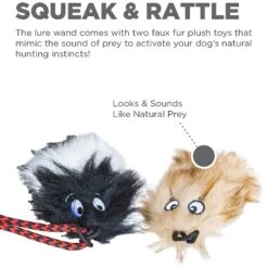 Outward Hound Tail Teaser With Refill Dog & Cat Teaser Toy -PetSafe Kong Shop 85934 PT3. AC SS1800 V1636519926