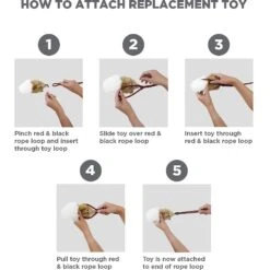 Outward Hound Tail Teaser With Refill Dog & Cat Teaser Toy -PetSafe Kong Shop 85934 PT4. AC SS1800 V1636515996