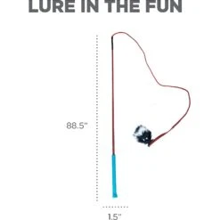 Outward Hound Tail Teaser With Refill Dog & Cat Teaser Toy -PetSafe Kong Shop 85934 PT5. AC SS1800 V1636501607