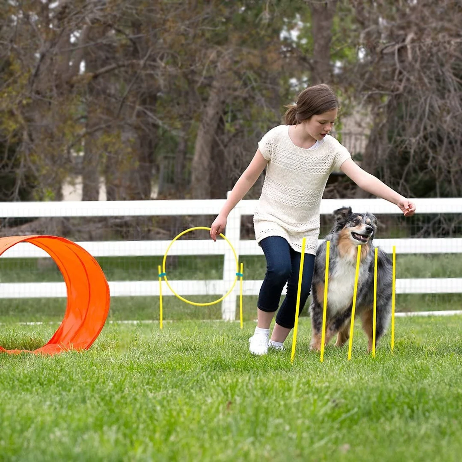 Outward Hound Zip & Zoom Outdoor Agility Kit For Dogs 7 Outward Hound Zip & Zoom Outdoor Agility Kit For Dogs - Image 7