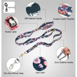 Chai's Choice Premium Floral Training Dog Leash -PetSafe Kong Shop 871958 PT2. AC SS1800 V1687355980