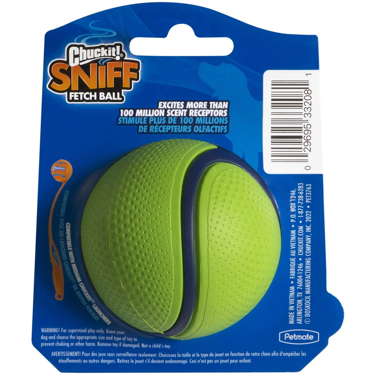 Chuckit! Sniff Fetch Ball Dog Toy, Medium 2 Chuckit! Sniff Fetch Ball Dog Toy, Medium - Image 2