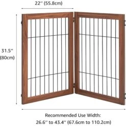 Unipaws Pet Gate Playpen 2-Panel Extension Kit, Walnut, Medium 9 Unipaws Pet Gate Playpen 2-Panel Extension Kit, Walnut, Medium -PetSafe Kong Shop 880078 PT3. AC SS1800 V1686079644