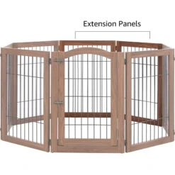 Unipaws Pet Gate Playpen 2-Panel Extension Kit, Walnut, Medium 11 Unipaws Pet Gate Playpen 2-Panel Extension Kit, Walnut, Medium -PetSafe Kong Shop 880078 PT5. AC SS1800 V1686079807