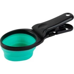 Pounce + Fetch Collapsible Food Scoop With Detachable Bag Clip, Teal, 7-oz Bag -PetSafe Kong Shop 883358 PT3. AC SS1800 V1686246279