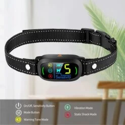 GroovyPets Smart Barking Control Waterproof Automatic Anti Bark Dog Collar, Black -PetSafe Kong Shop 889662 PT5. AC SS1800 V1688573716