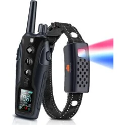 GroovyPets 1100 Yard Remote Dog Training Collar, Black