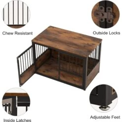 Coziwow Furnituer Style With 3 Doors Dog Crate, Esppreso, Large 13 Coziwow Furnituer Style With 3 Doors Dog Crate, Esppreso, Large -PetSafe Kong Shop 891822 PT5. AC SS1800 V1688074119